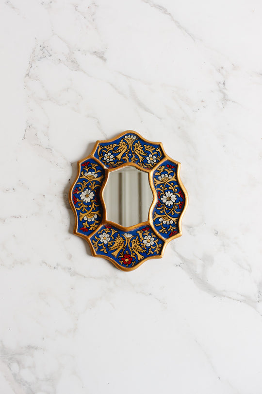 vintage french "verre églomisé" mirror