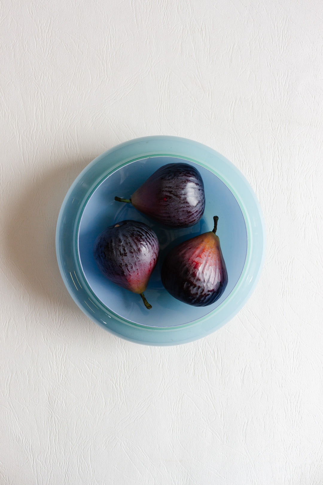 vintage french blue opaline bowl