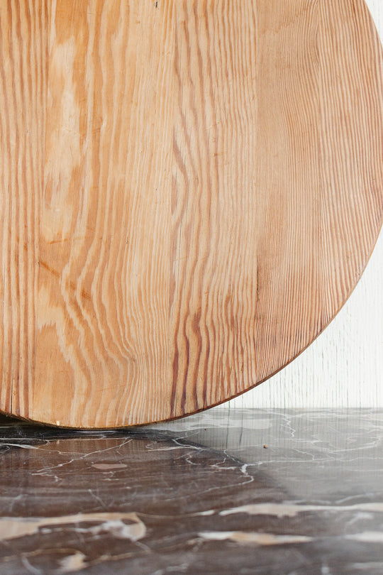 antique french round bread board