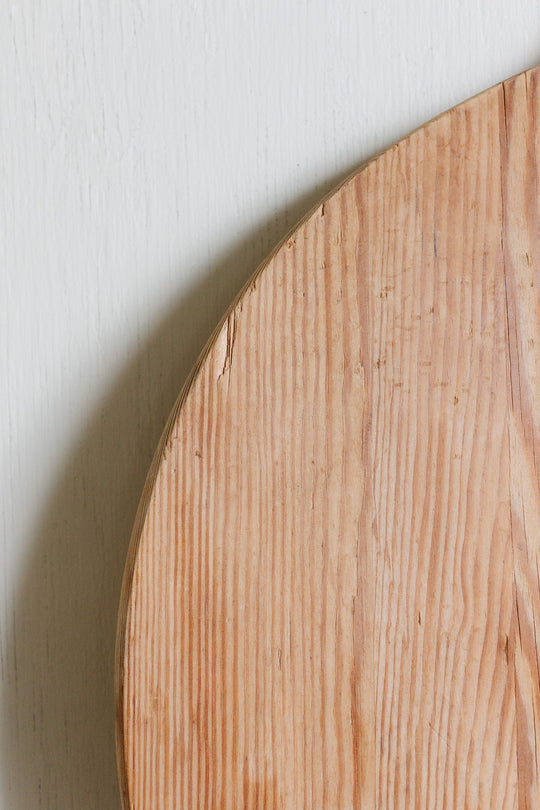 antique french round bread board