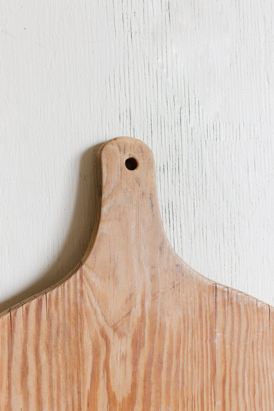 antique french round bread board