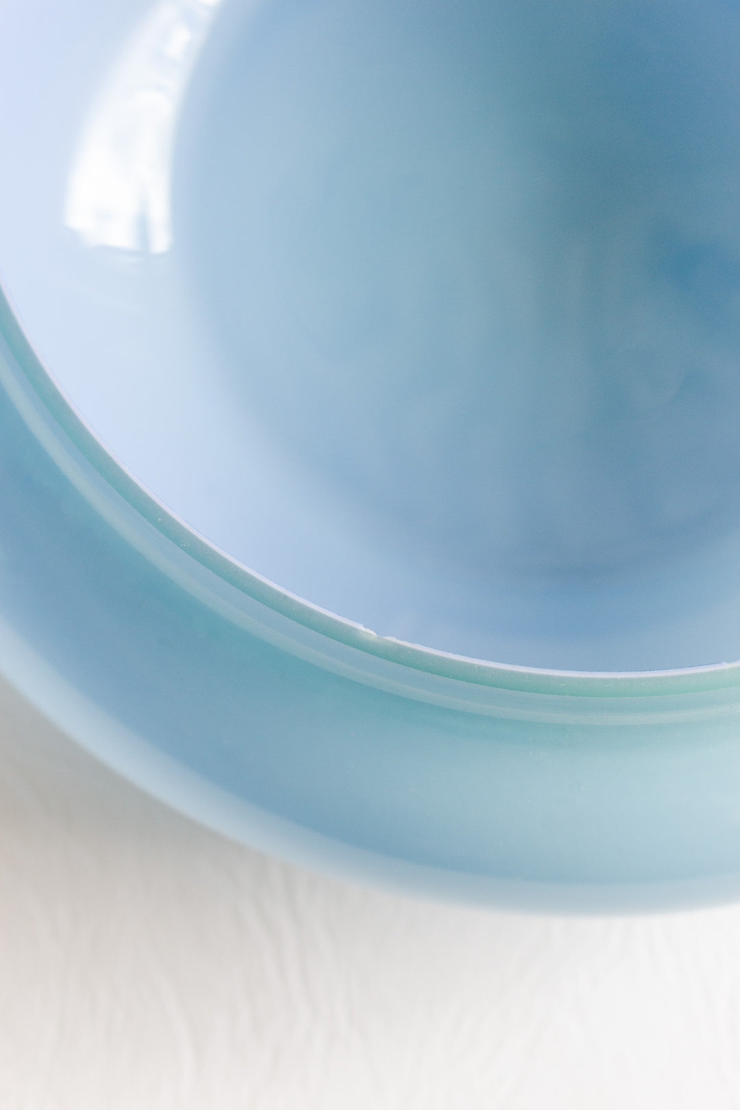 vintage french blue opaline bowl