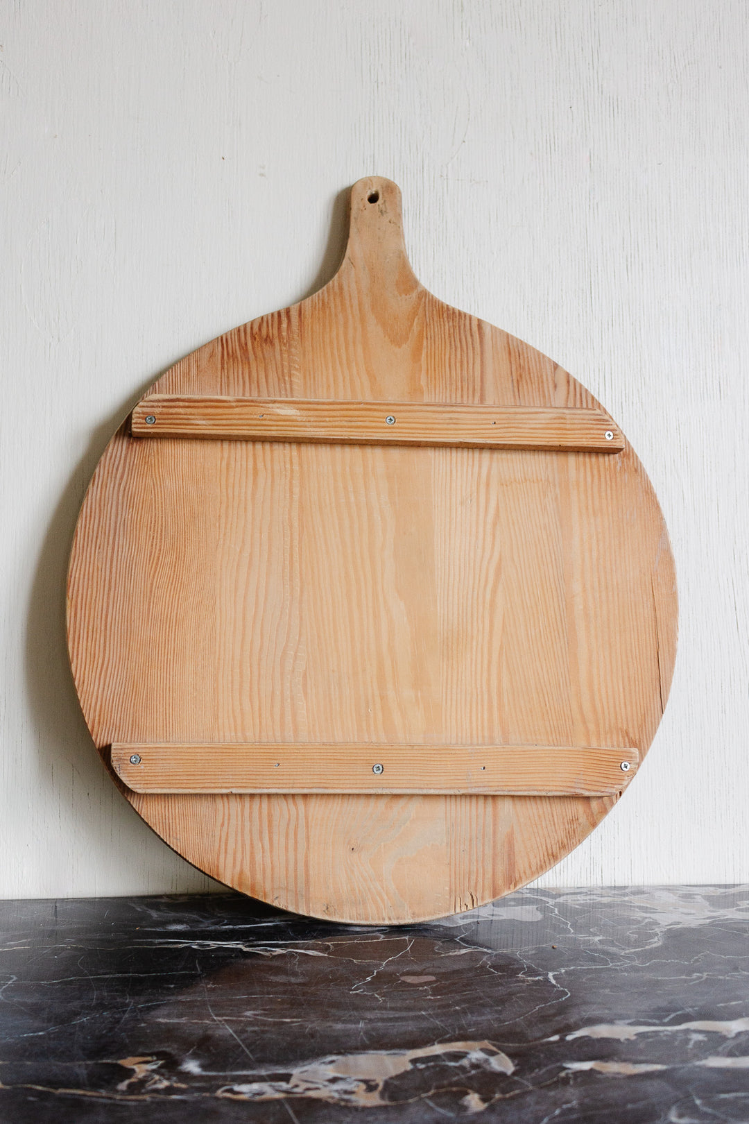 antique french round bread board