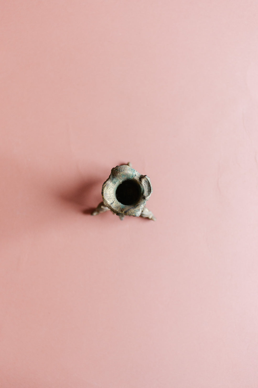 antique french cast bronze candlestick