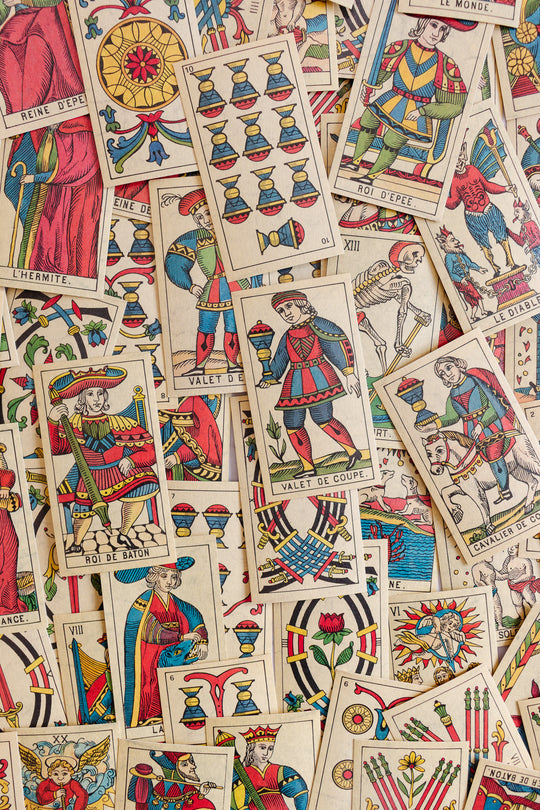 vintage french tarot card deck