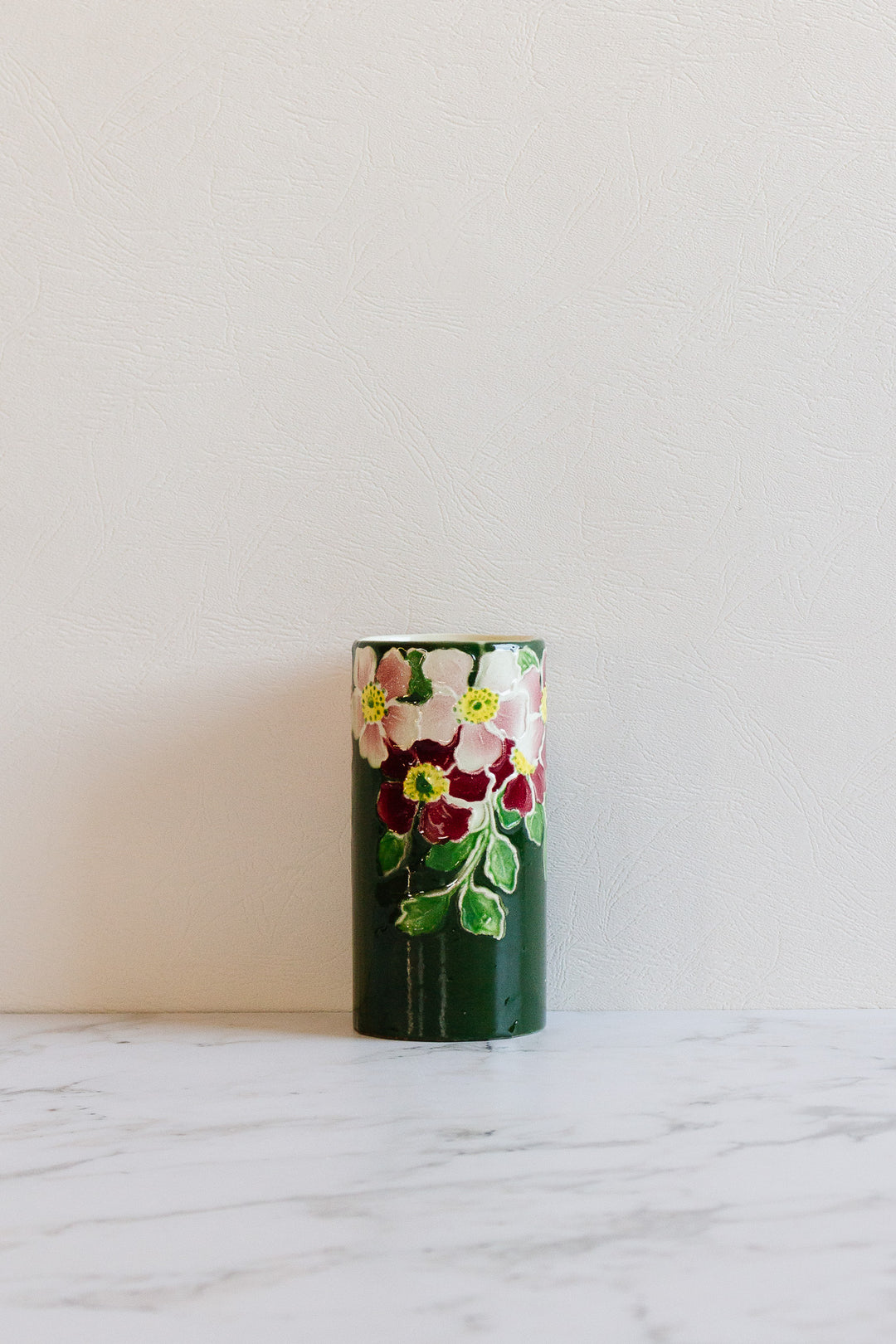 antique french art nouveau hand painted vase