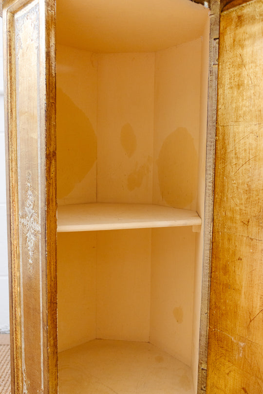 rare vintage italian florentine column cabinet