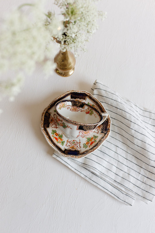 1933 royal victoria semi porcelain teacup and saucer