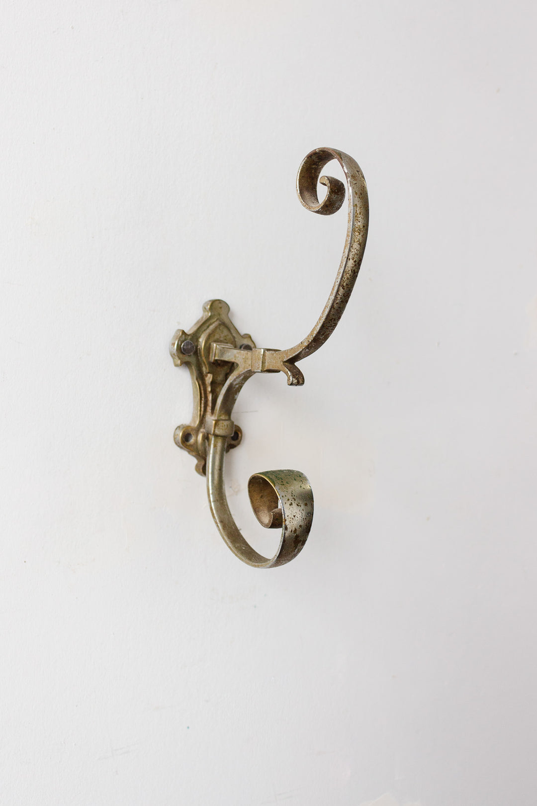 antique french metal coat hook