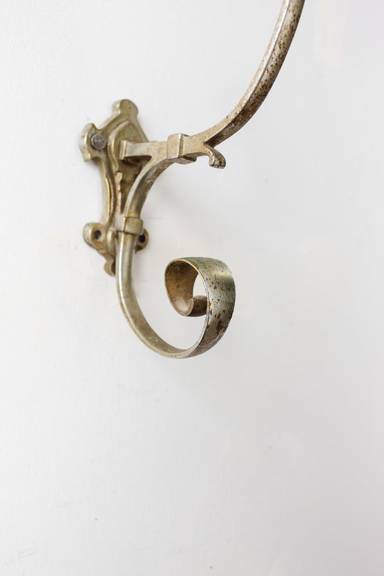 antique french metal coat hook