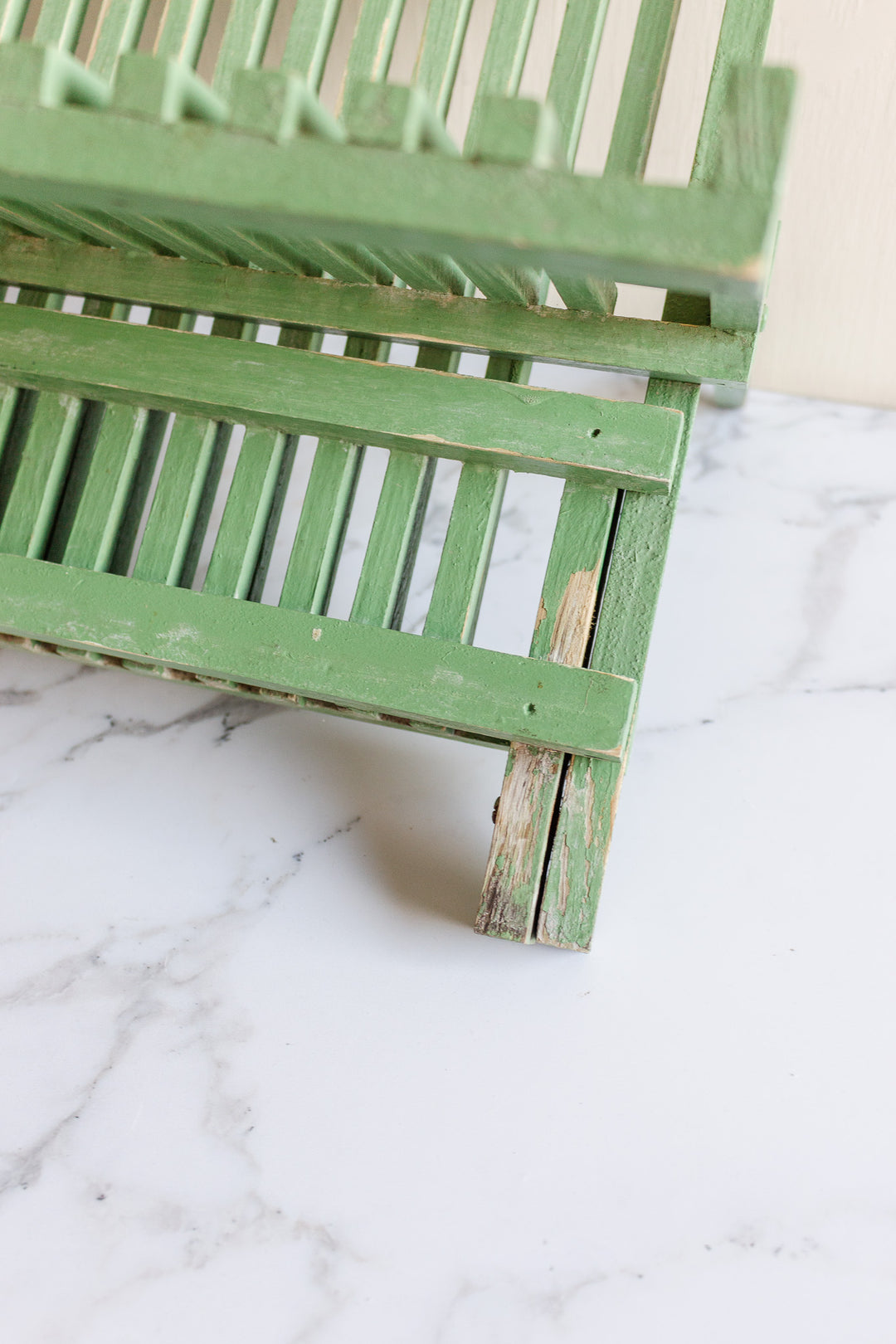rare 1930s French farmhouse tiered dish drying rack