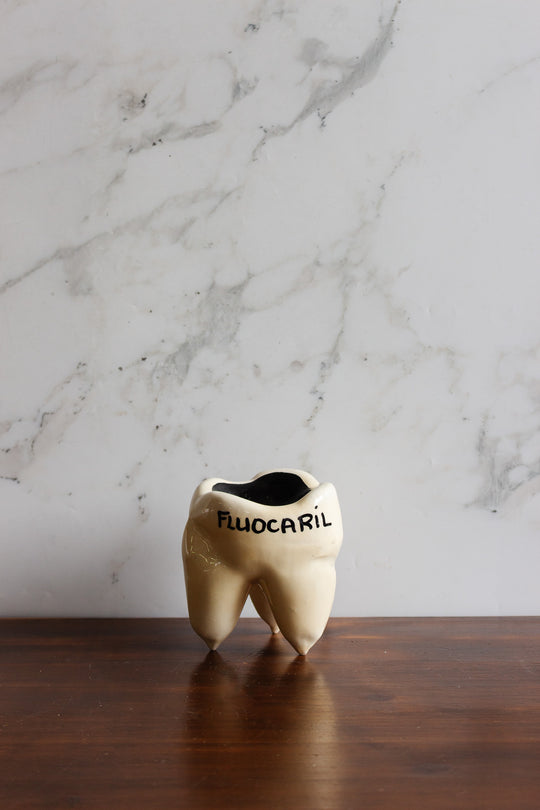 vintage french "fluocaril" promotional tooth advertising piece