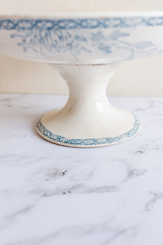 antique French creil et montereau "labrador" compotier