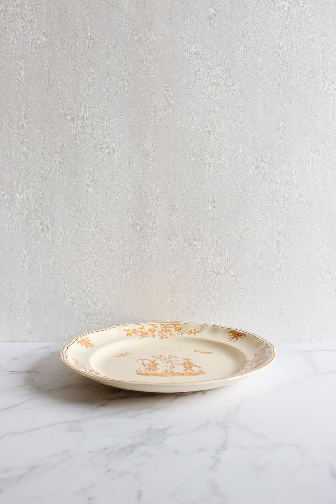 large antique french "olérys" longchamp serving plate