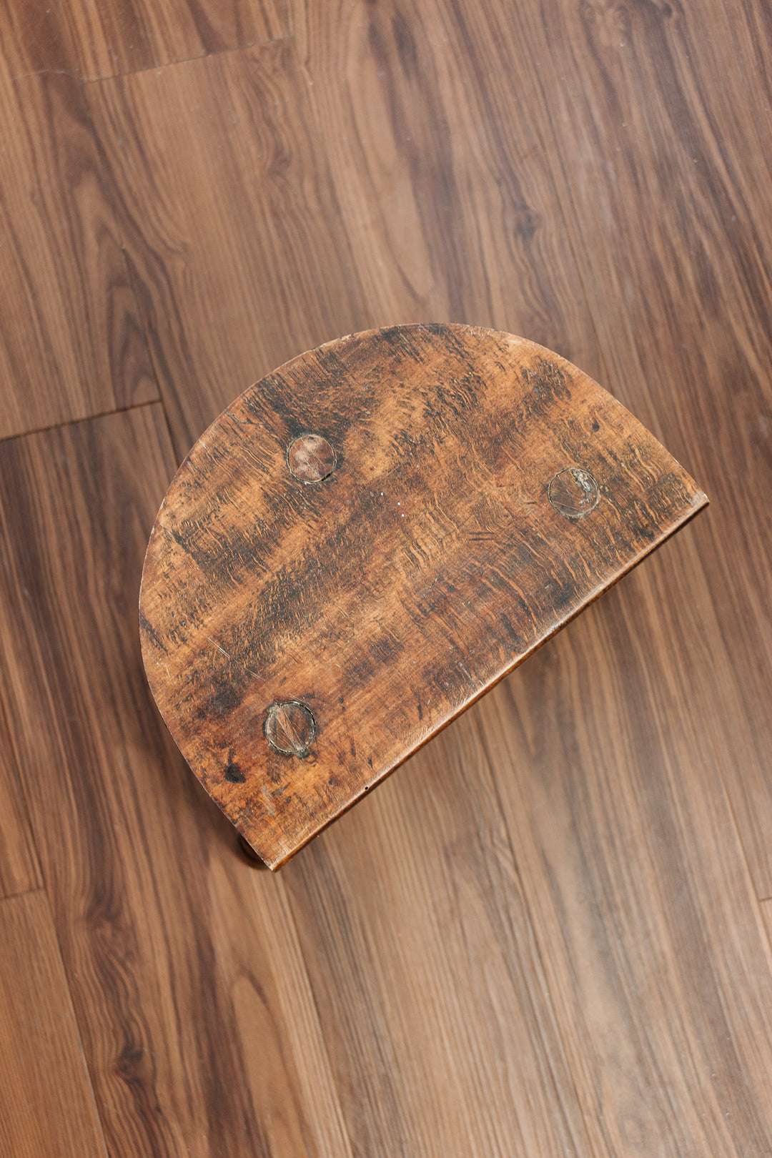 vintage french demilune tripod stool