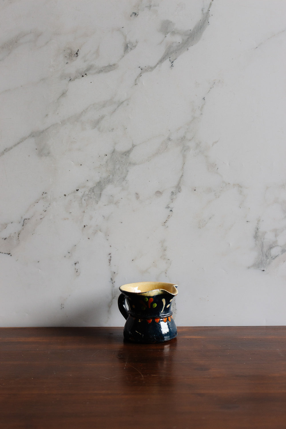 vintage alsatian hand painted creamer