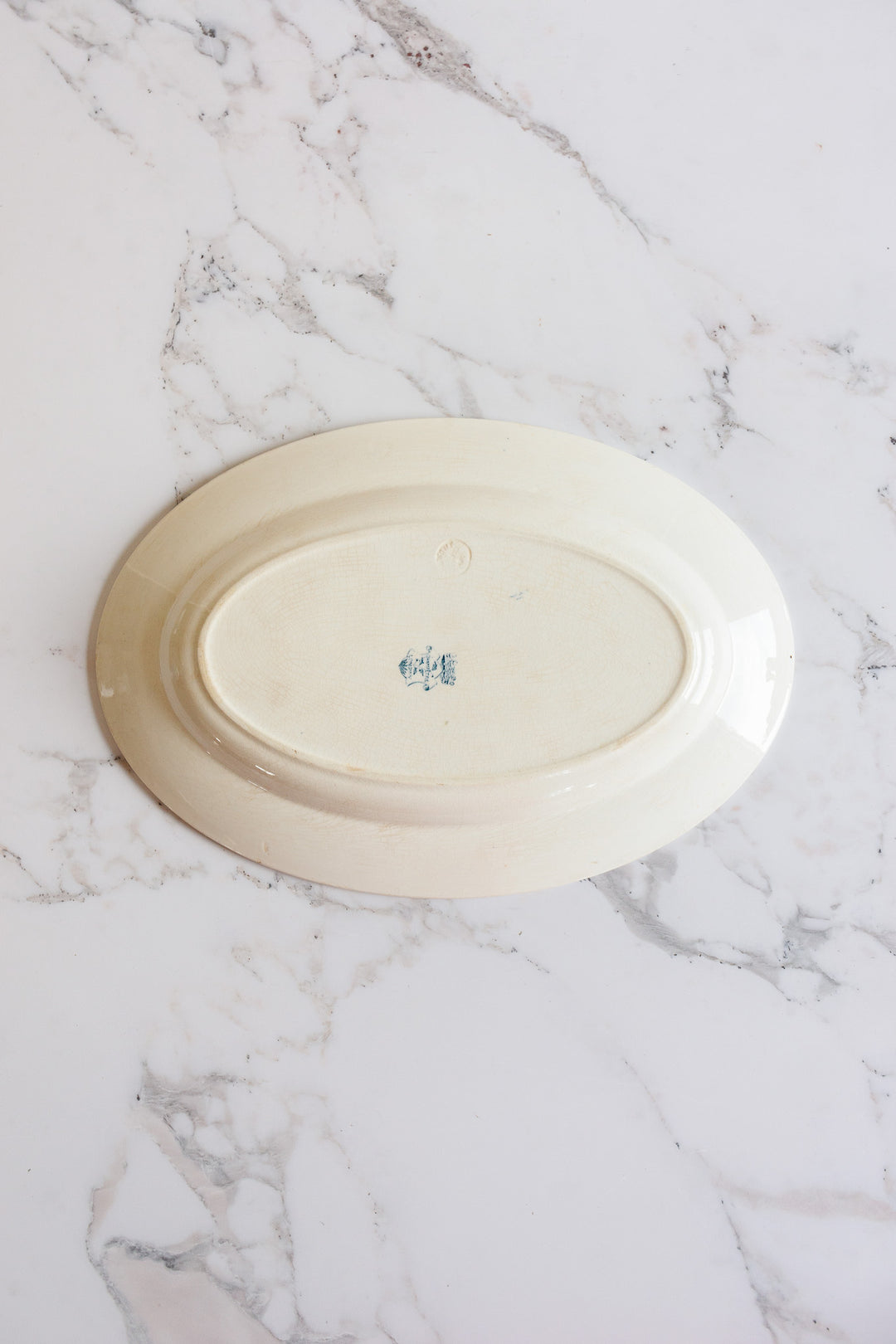 turn of the century Longwy transferware "champêtre" platter