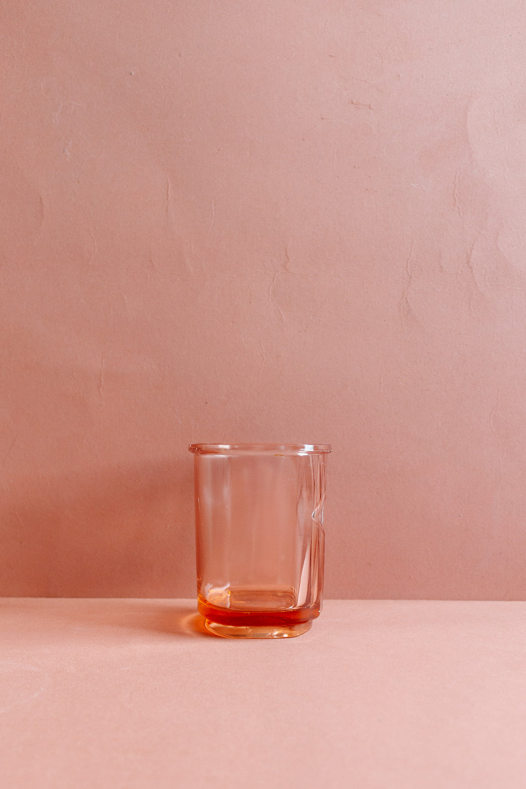 art deco pink glass cannister set