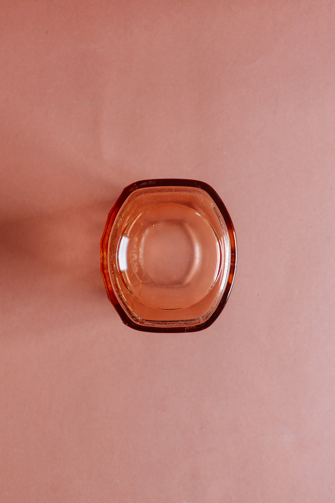 art deco pink glass cannister set
