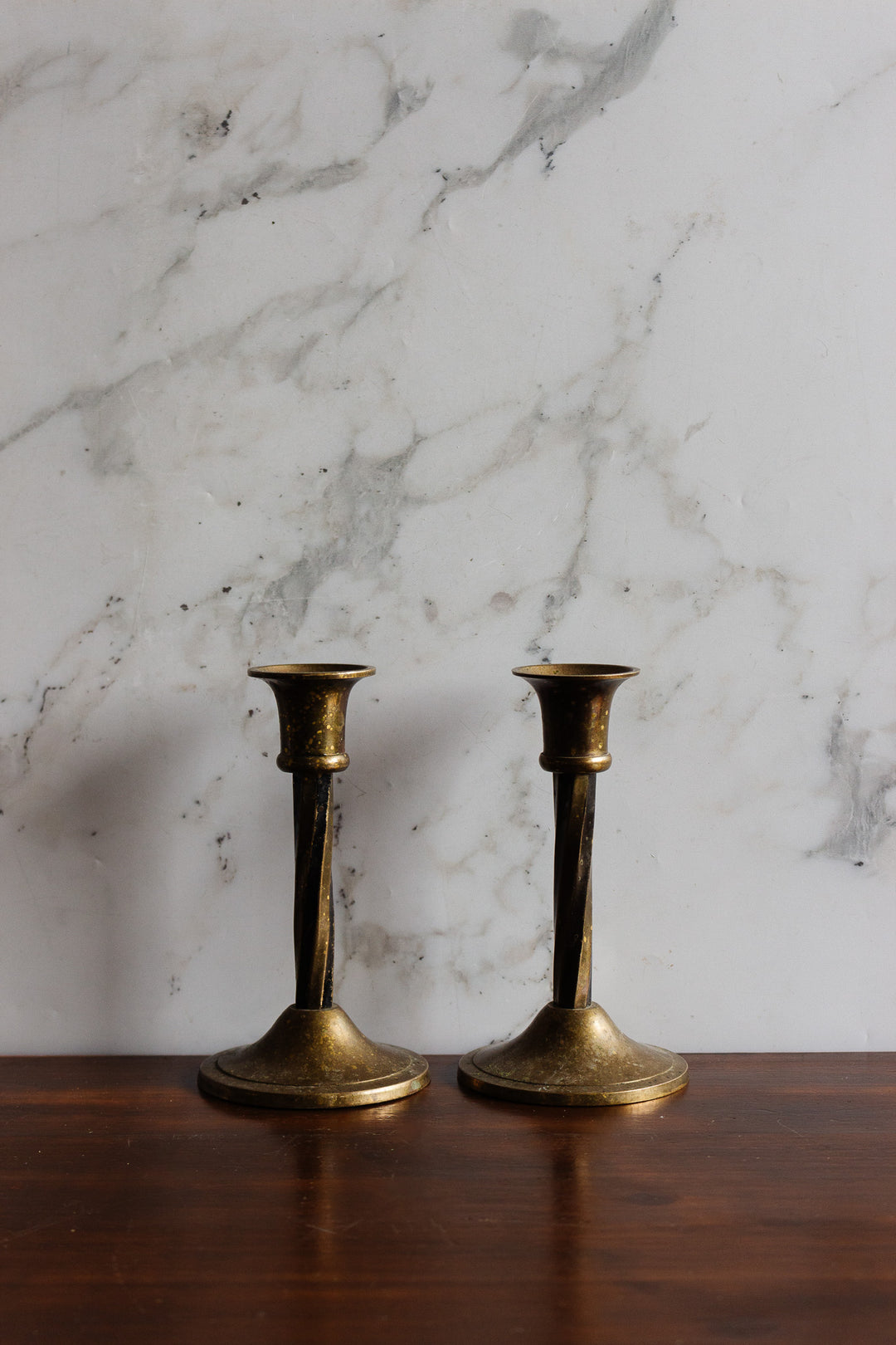 midcentury french pair of candlesticks