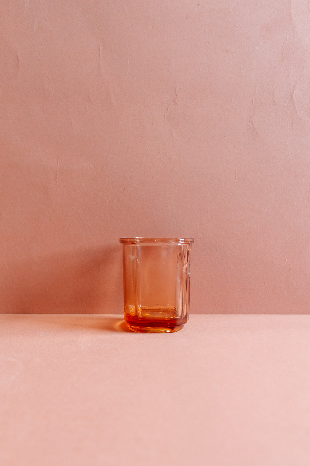 art deco pink glass cannister set