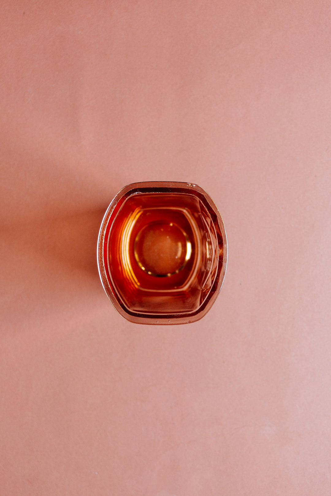art deco pink glass cannister set