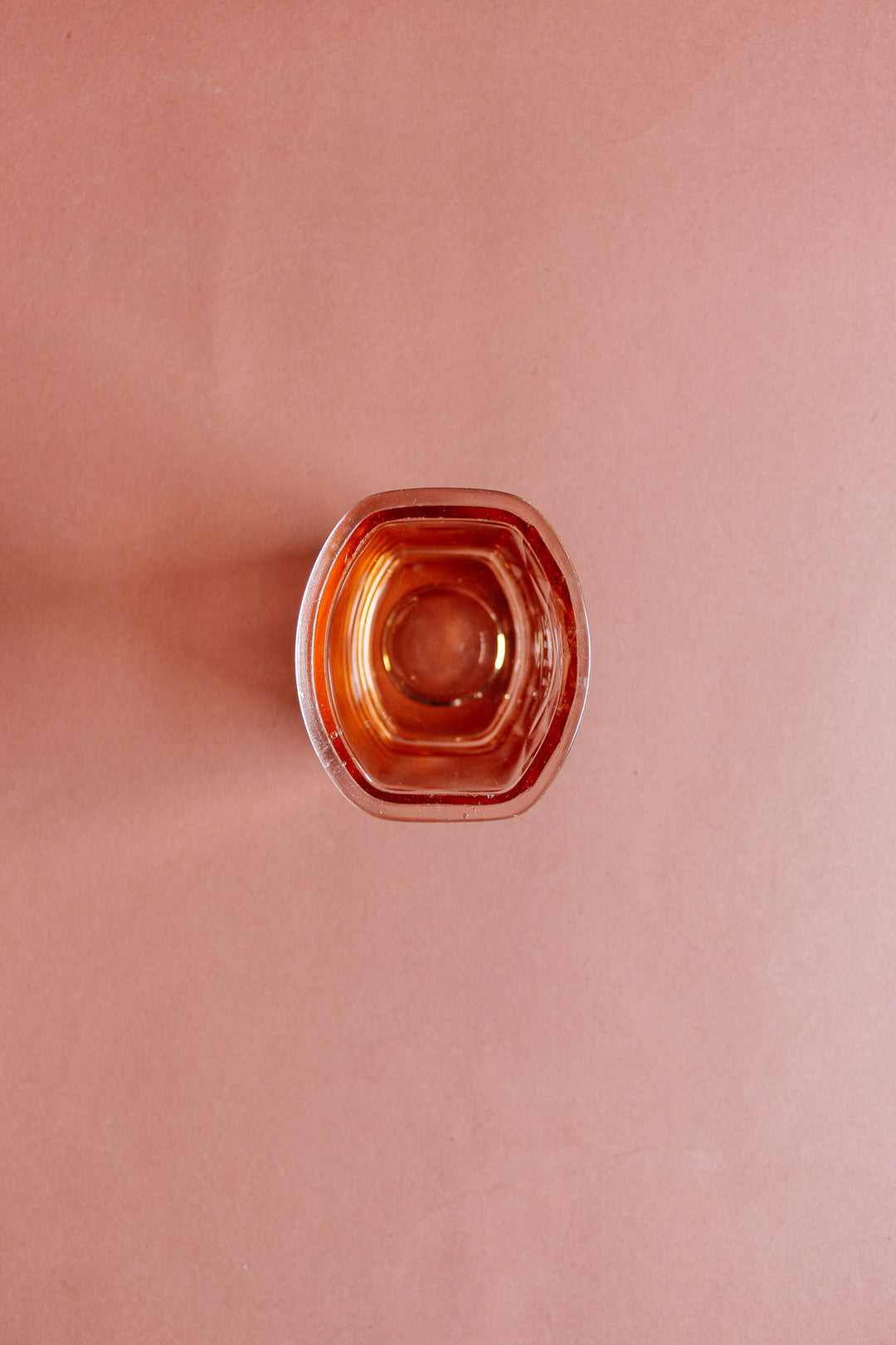 art deco pink glass cannister set