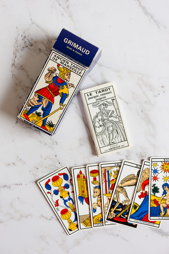 vintage french tarot card deck "tarot de marseille"