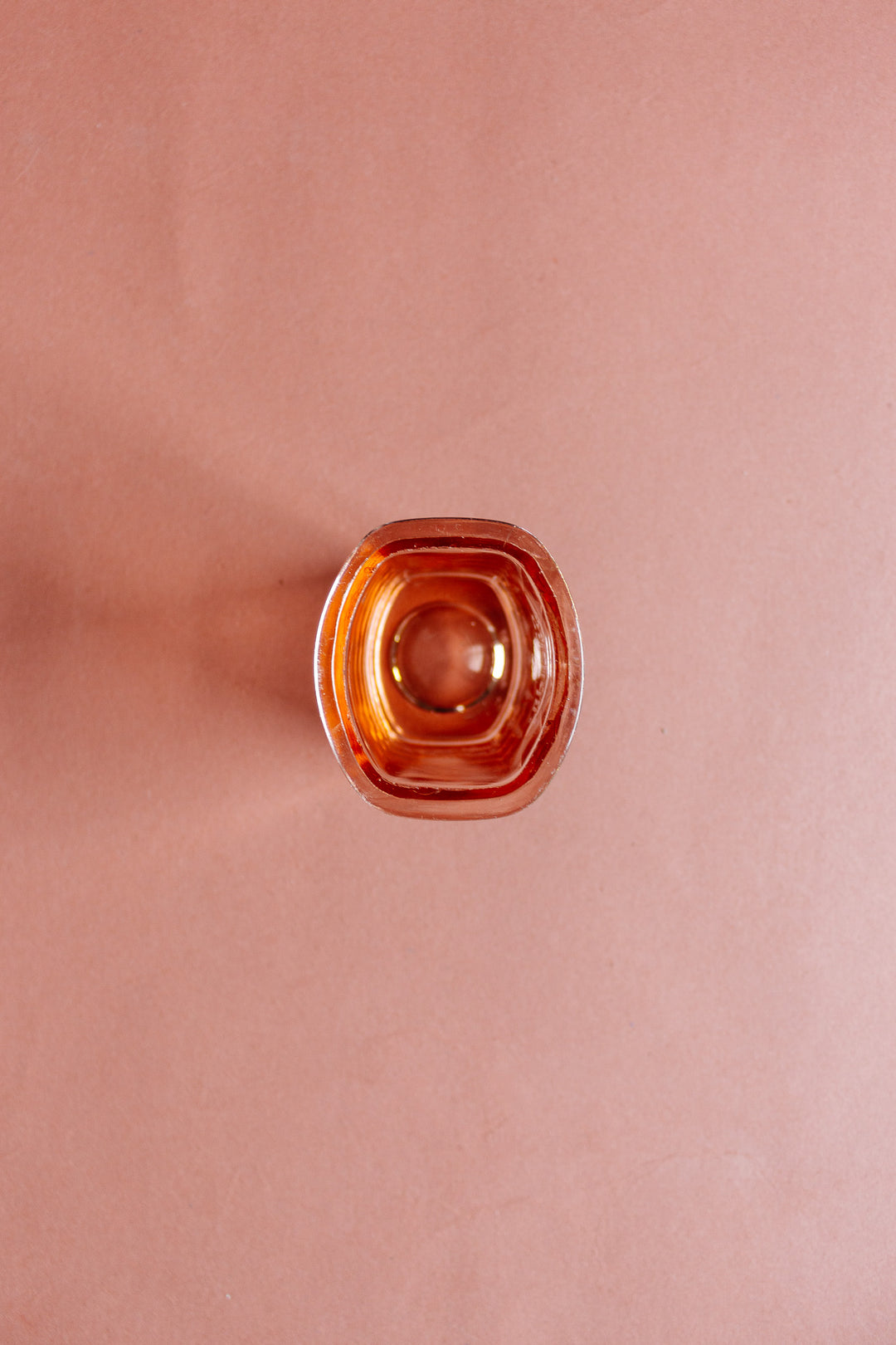 art deco pink glass cannister set