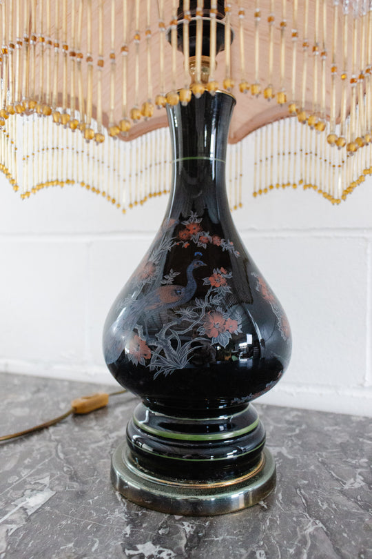 midcentury french chinoiserie table lamp