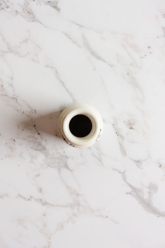 antique french grey-poupon stoneware dijon jar