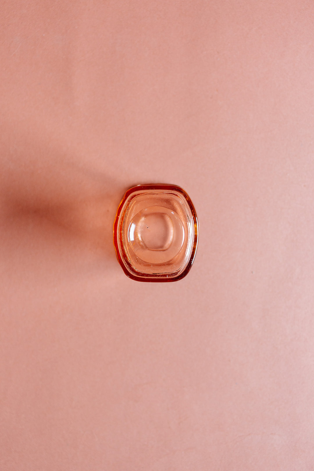 art deco pink glass cannister set