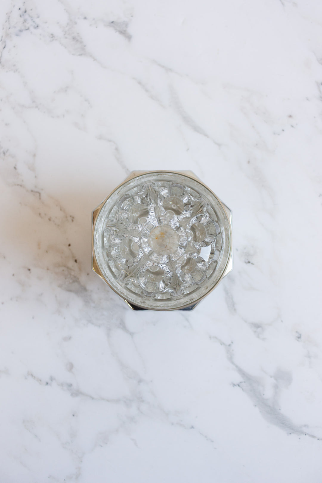 vintage french "étains du manoir" pedestal flower frog