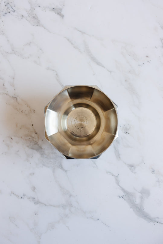 vintage french "étains du manoir" pedestal flower frog