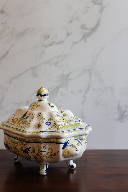 19th century french faïence moustiers soupière