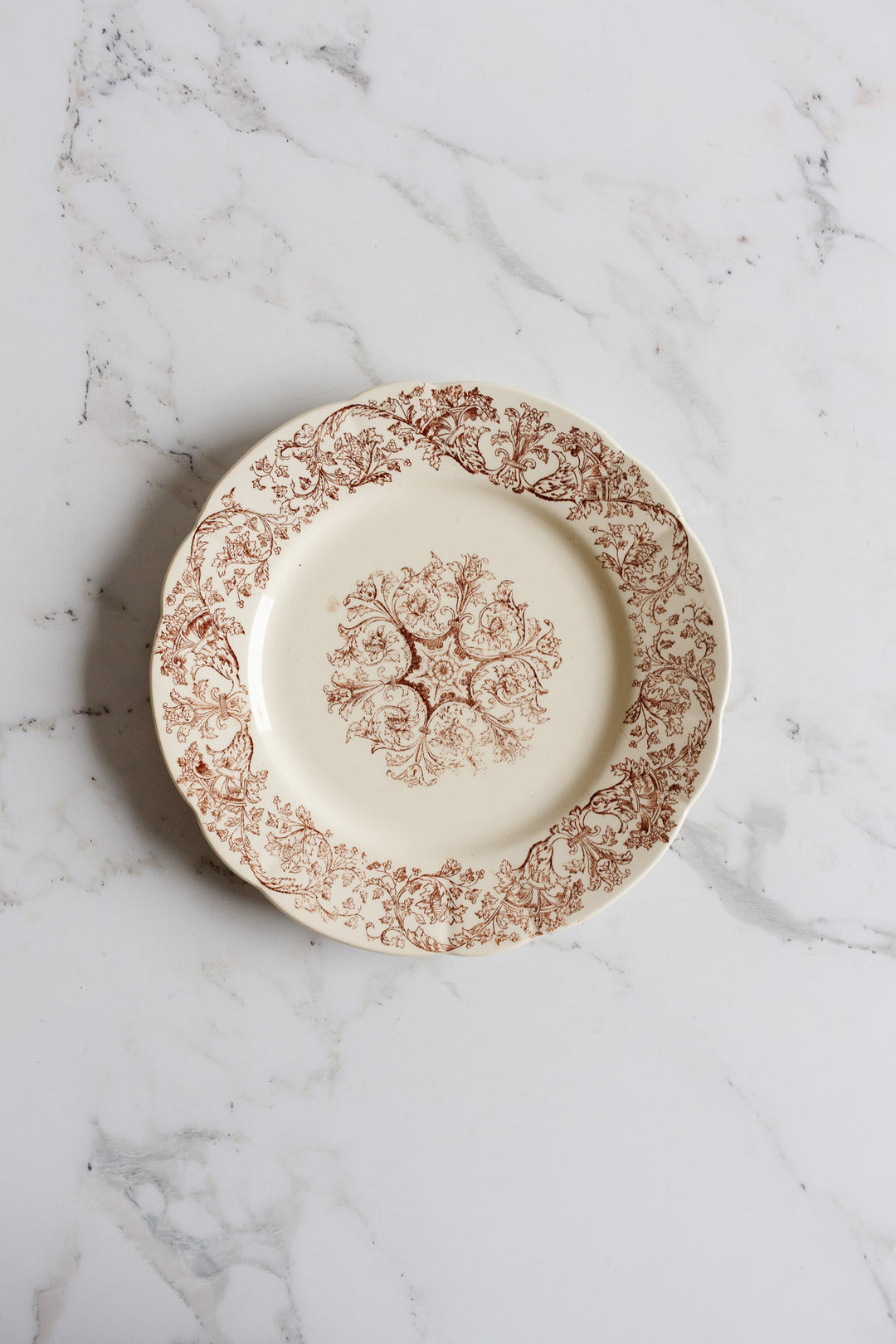 antique french longchamp "bella" plate