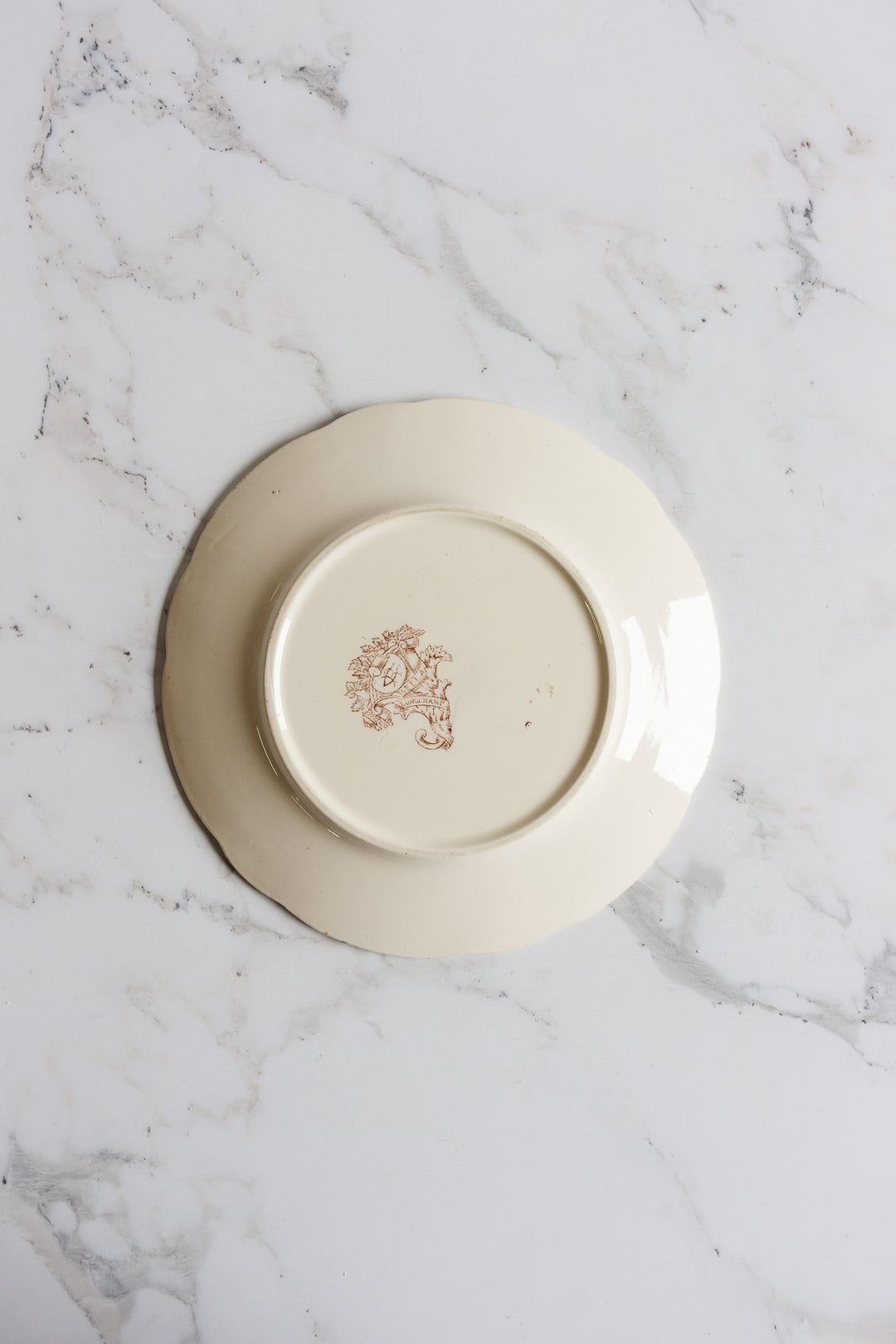 antique french longchamp "bella" plate