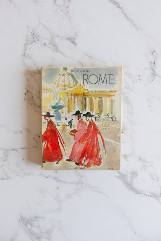 midcentury French travel book, “Rome”