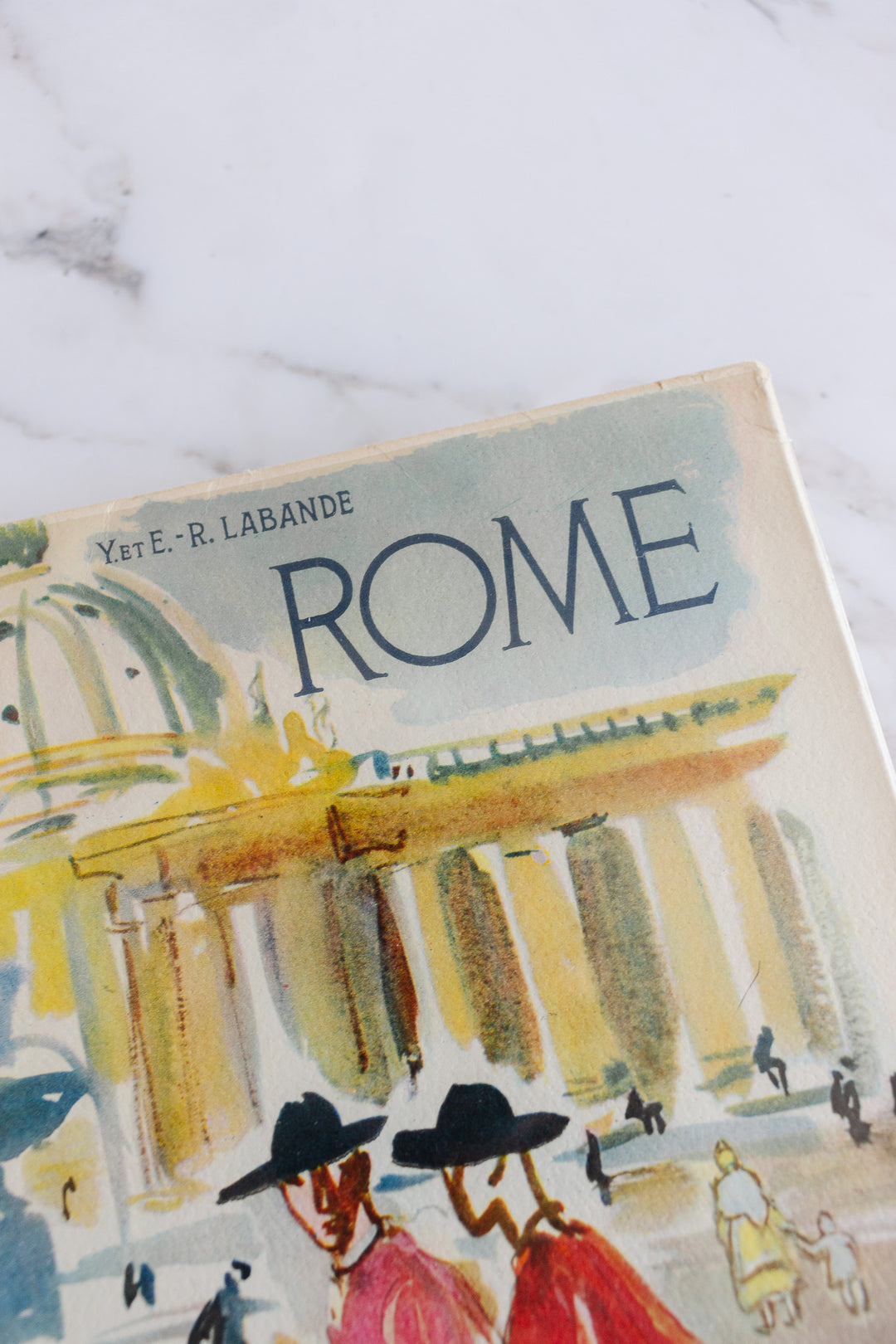 midcentury French travel book, “Rome”