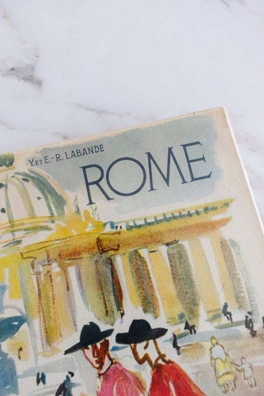 midcentury French travel book, “Rome”