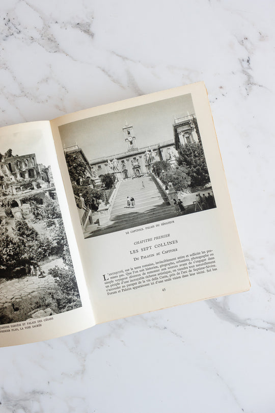 midcentury French travel book, “Rome”