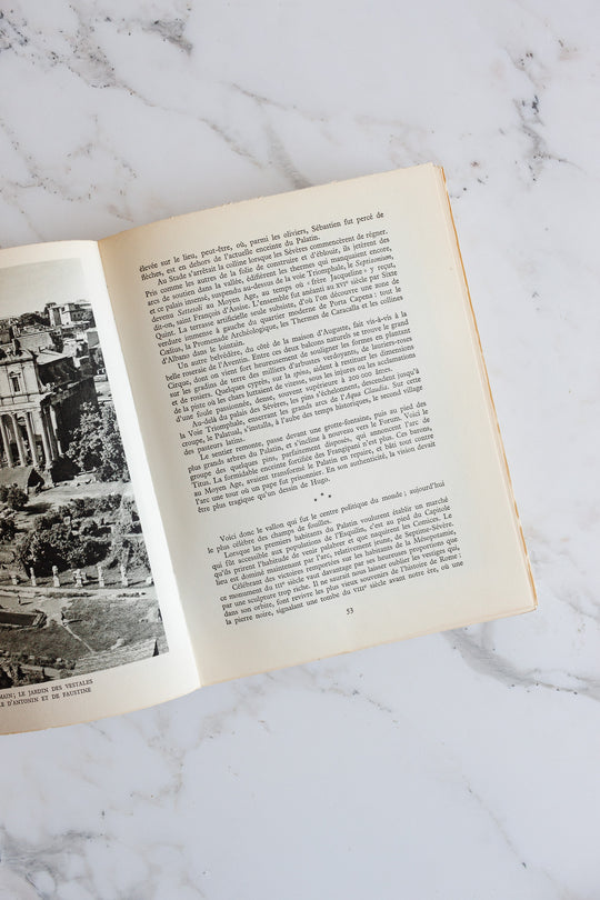 midcentury French travel book, “Rome”