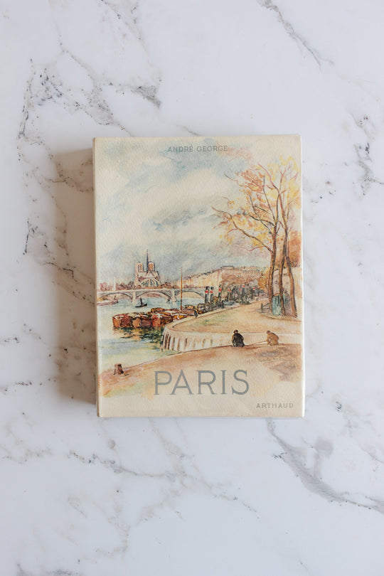 midcentury French travel book, “Paris” by André George