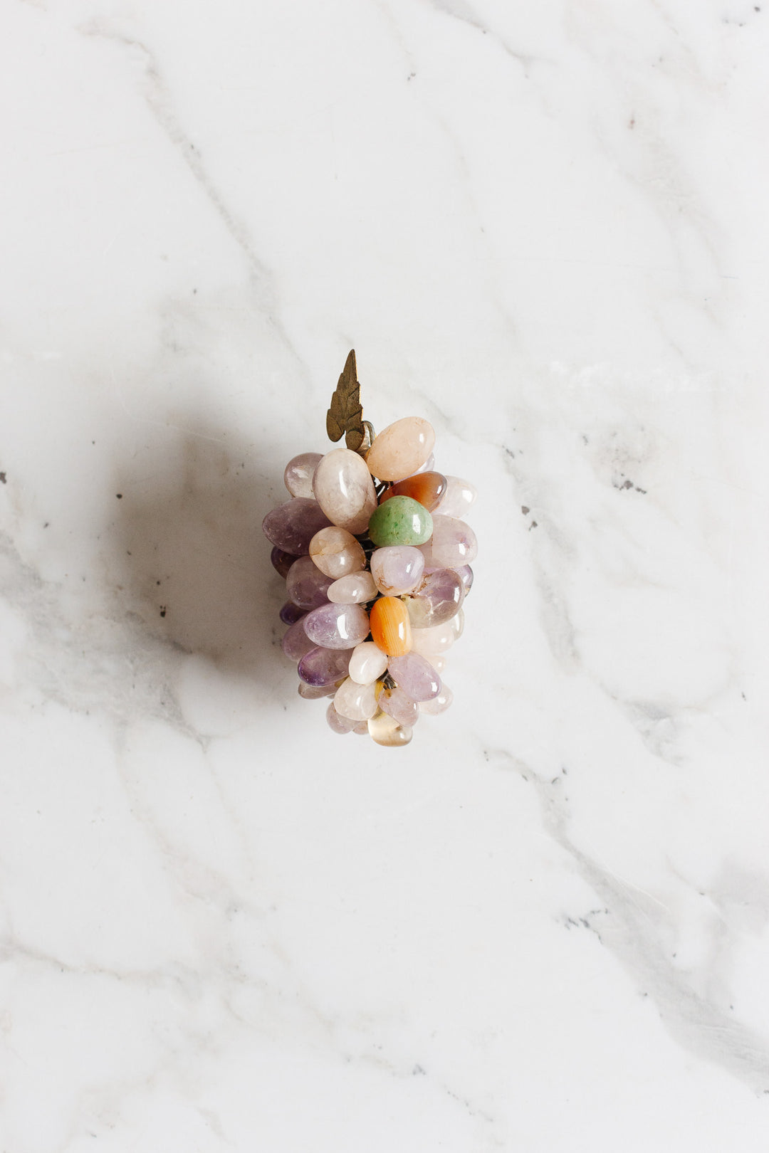 vintage french amethyst grape cluster