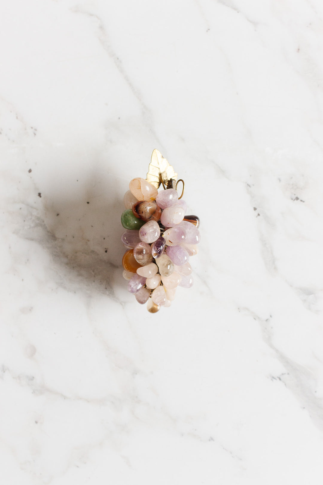 vintage french amethyst grape cluster