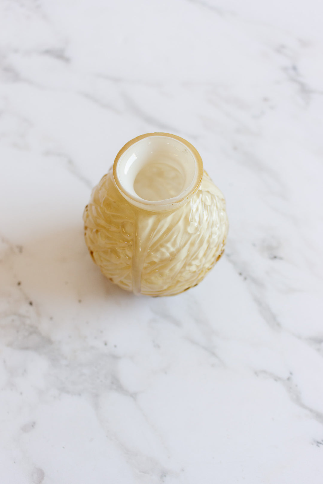 art deco french glass interior painted vase