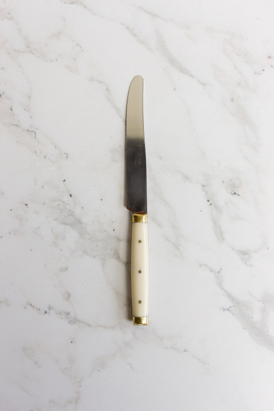 vintage french inox knives, set of 12