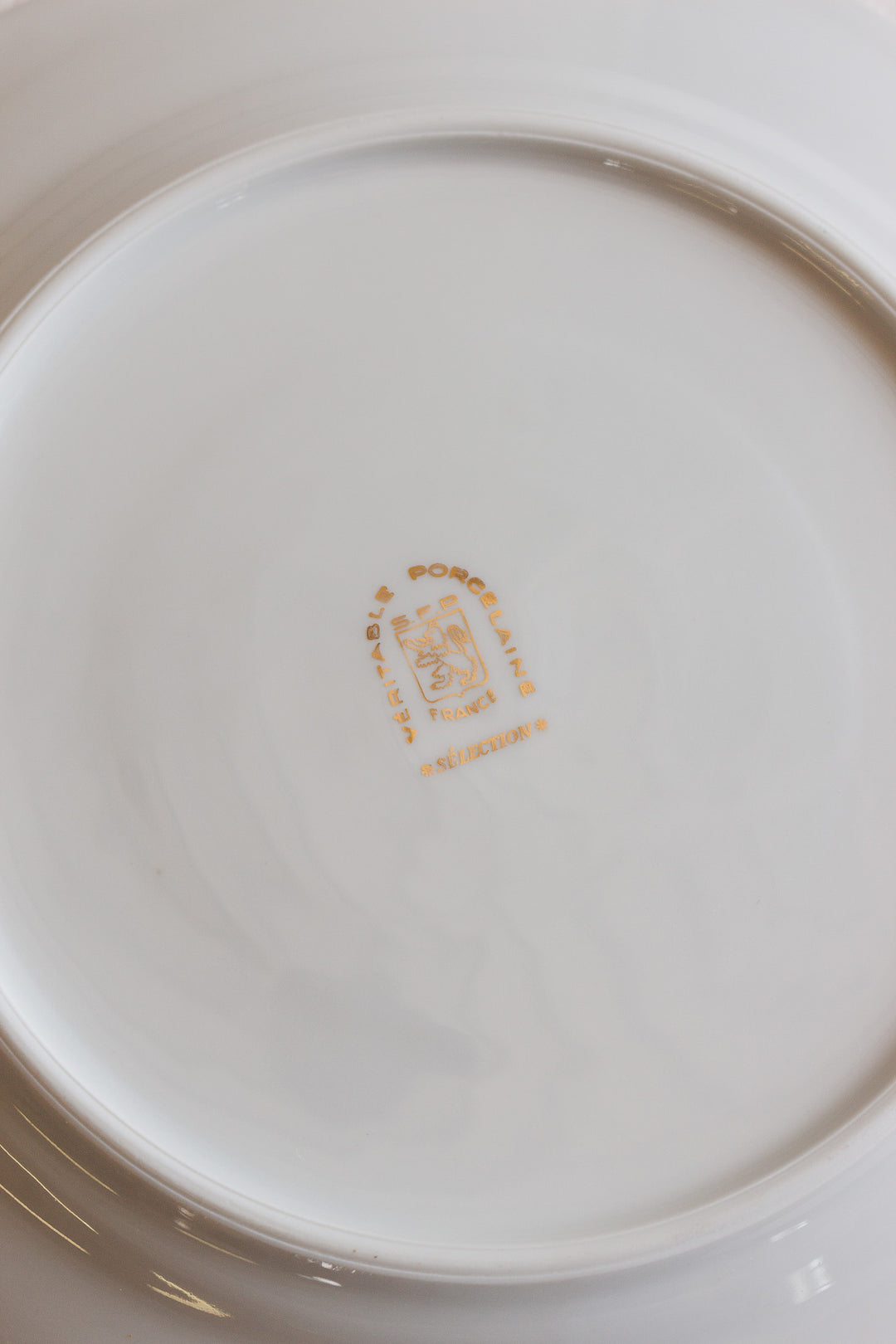 1930s société française de porcelaine fish plates, set of 7