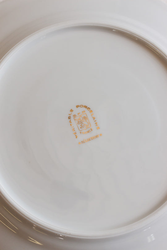 1930s société française de porcelaine fish plates, set of 7