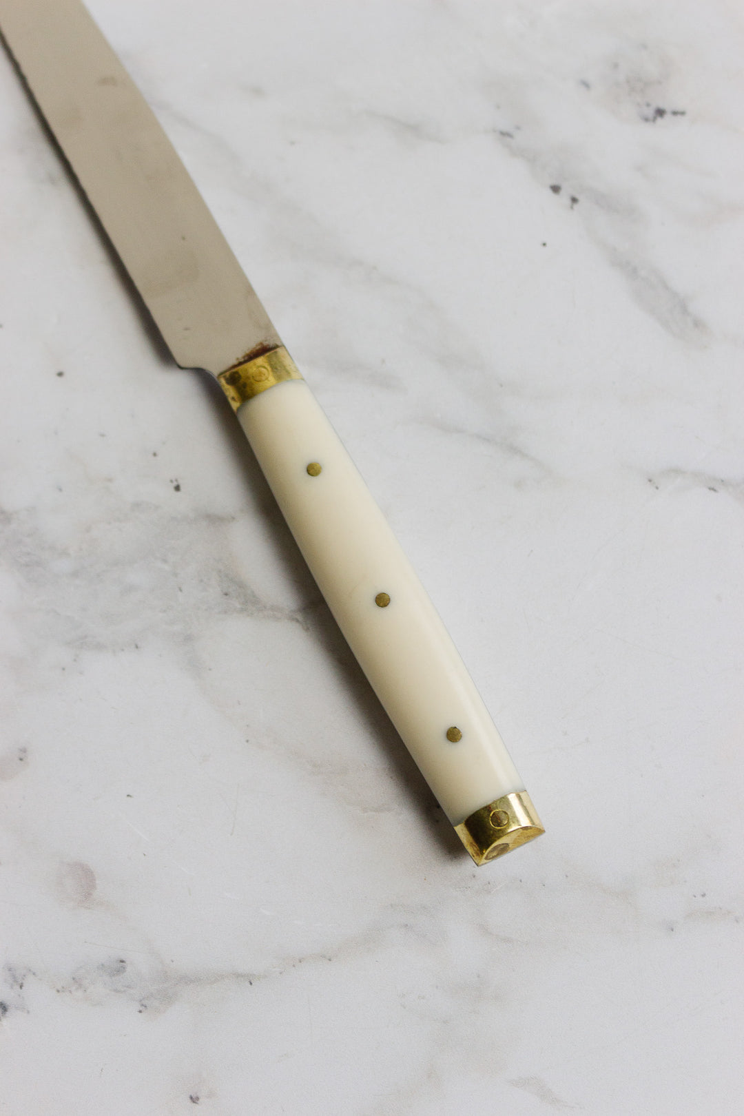 vintage french inox knives, set of 12